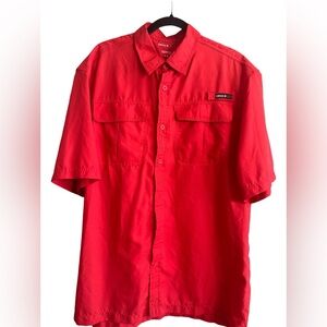 Swiss+ALPS Shirt Mens Size L Outdoors Camping Fish Gear Angler Fit Vented